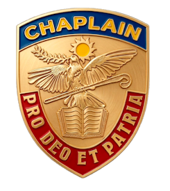 Chaplain emblem: Pro Deo et Patria